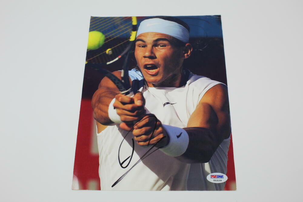 RAFAEL NADAL SIGNED AUTOGRAPH 8x10 Photo Poster painting - RAFA TENNIS LEGEND, FENECH OPEN PSA