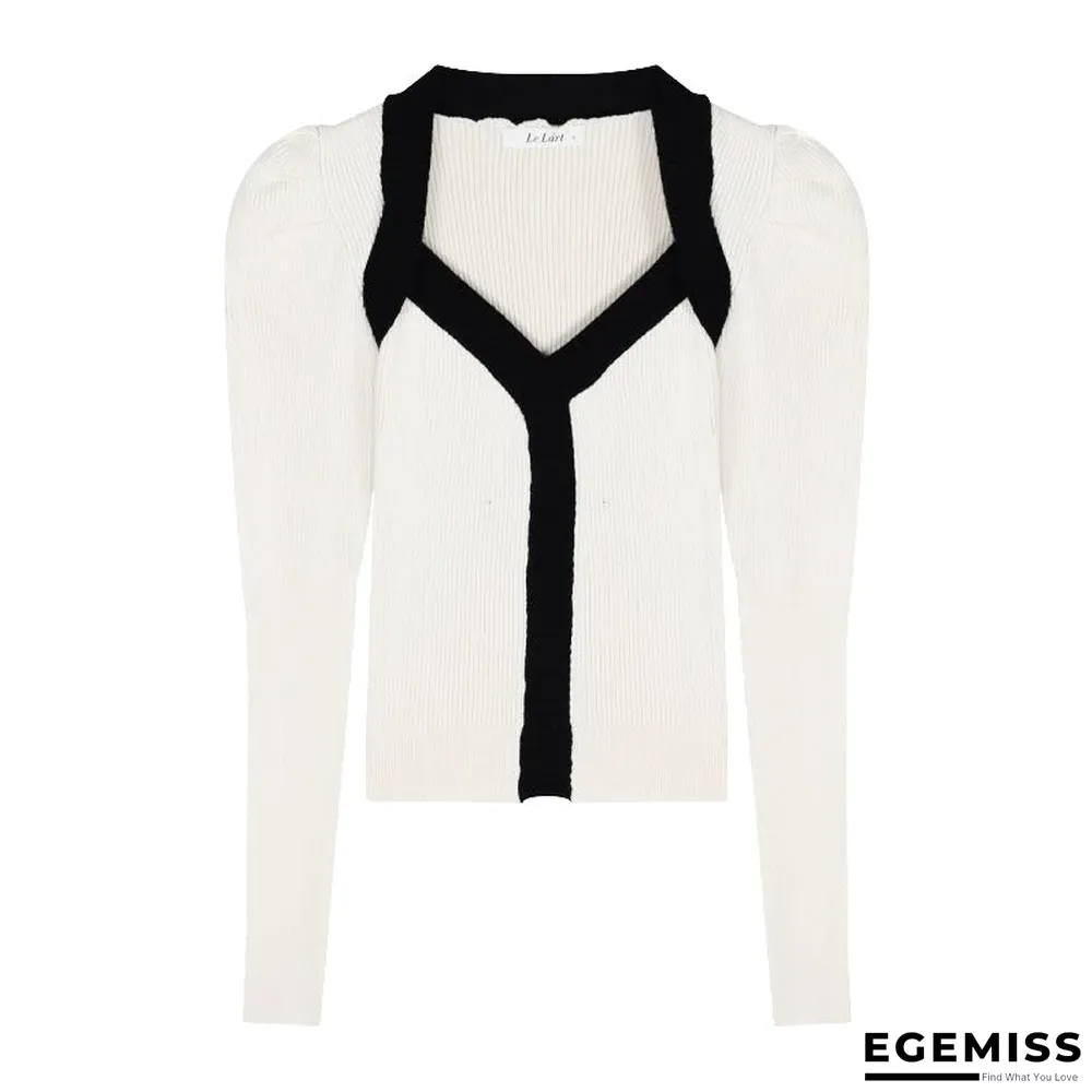 French Hepburn V-neck Temperament Small Fragrance Chic Bottoming Sweater | EGEMISS
