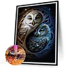 （AB/Round Drills)Owl-Full Diamond Painting 40*55CM