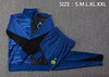 Joyfball 2024/2025 Internazionale Milan Long Zipped Jacket Royal Blue Inkjet Soccer Jersey 1:1 Thai Quality 