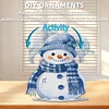 Snowman DIY Acrylic Shaking Head 5D DIY Diamond Art Tabletop Ornament Home Decor