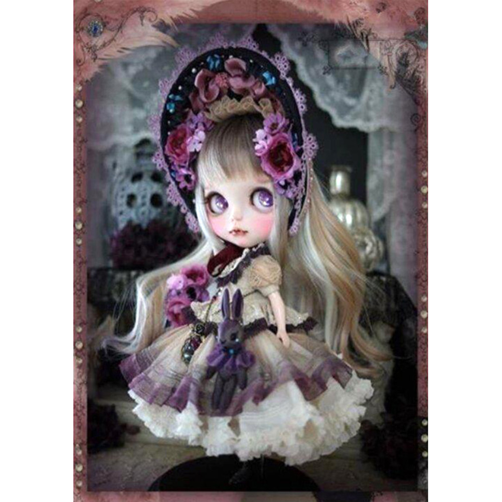 

Little Doll - 11CT Stamped Cross Stitch - 40*56CM, 501 Original