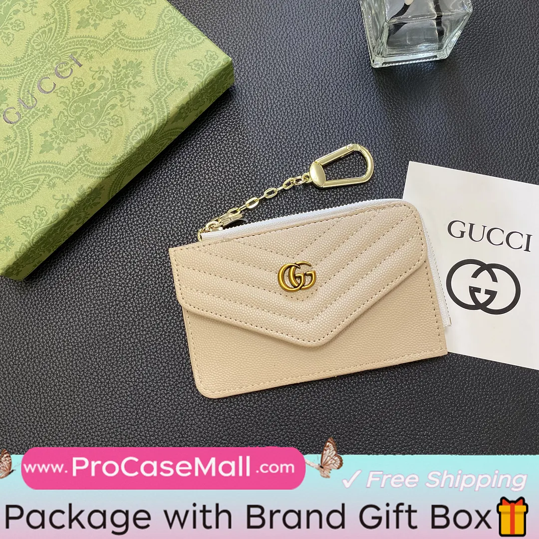 Gucci Elegant Leather GG Multi-Slot Wallet Card Holder