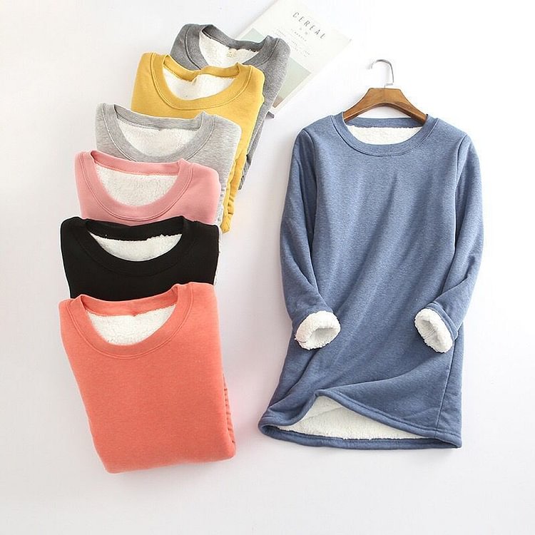 💥Women‘s NEW Casual Cotton Round Neck Solid Sweatshirt (S-5XL)