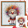 Furry Santa Claus-14CT Counted Cross Stitch 40*40cm/15.75*15.75in
