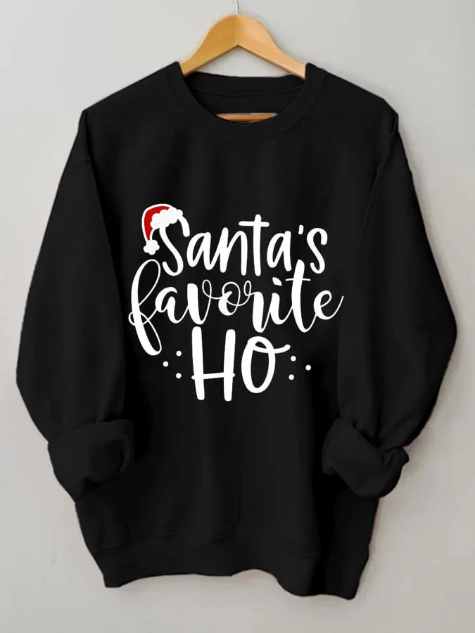 Women's Santa's Favorite Ho Matching   Sweatshirt