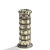 Tower Dice Spinner for DND Dice Set,7-in-1 Metallic Dice Tower for Dragon and Dungeons Game