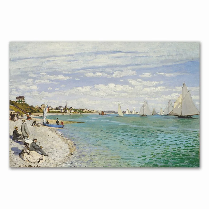 Famous Claude Monet Canvas Painting  and prints Fashion Modern Wall art pictures For Living room bedroom dinning room cafe