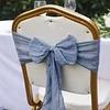 Plain Colors Bowknot Wedding Event Chair Decor Covers