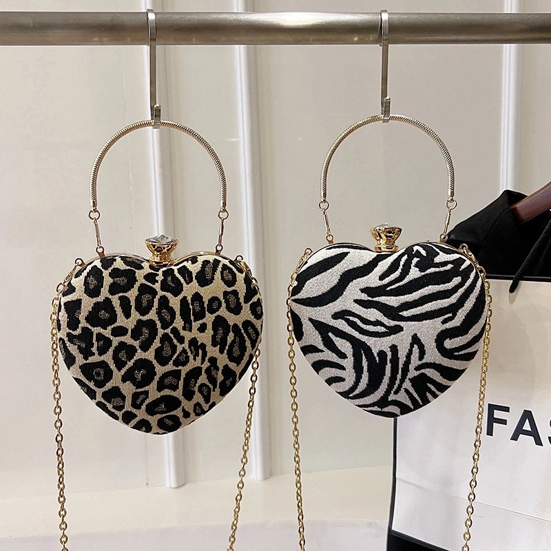 Special Material Zebra Leopard Round Evening Bags