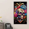(40*70cm)Skeleton - Round AB Drill Diamond Painting