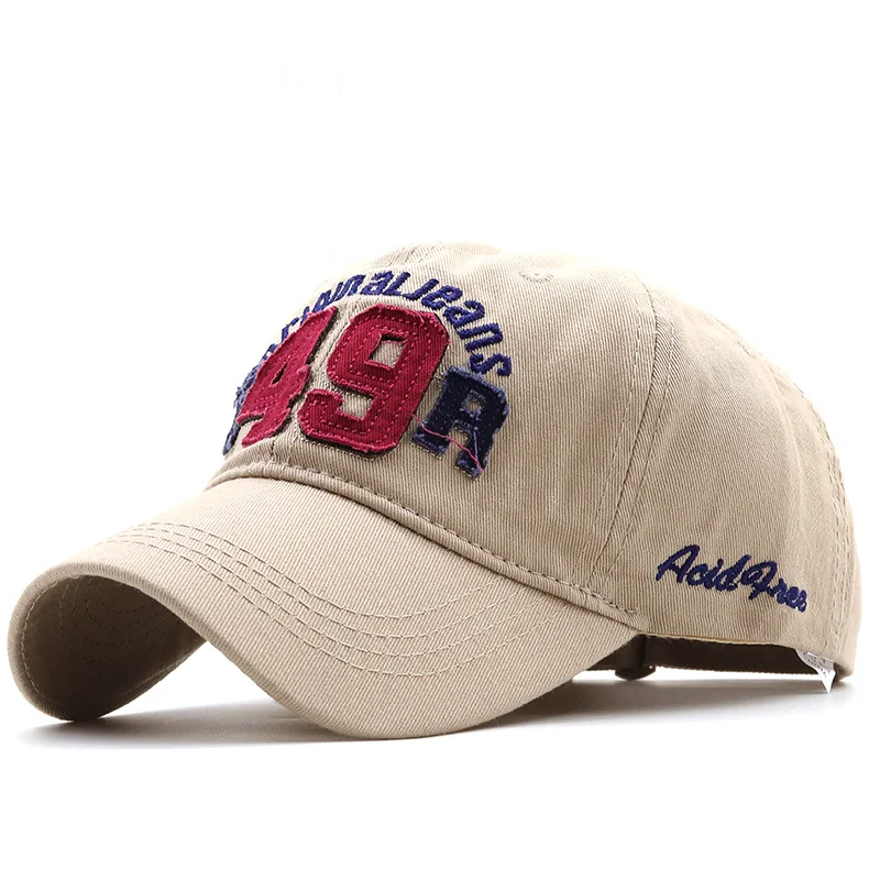 New 42 Large Letter Embroidered Baseball Cap