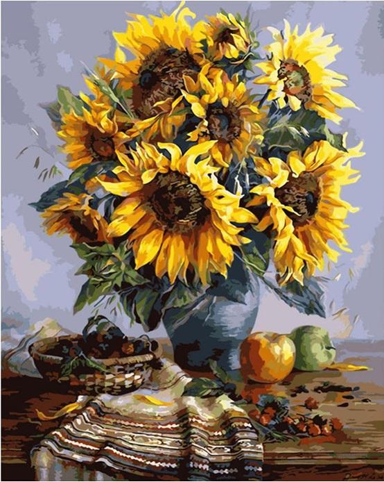 

Still Life Sunflowers – Paint By Numbers - 40*50CM, 501 Original