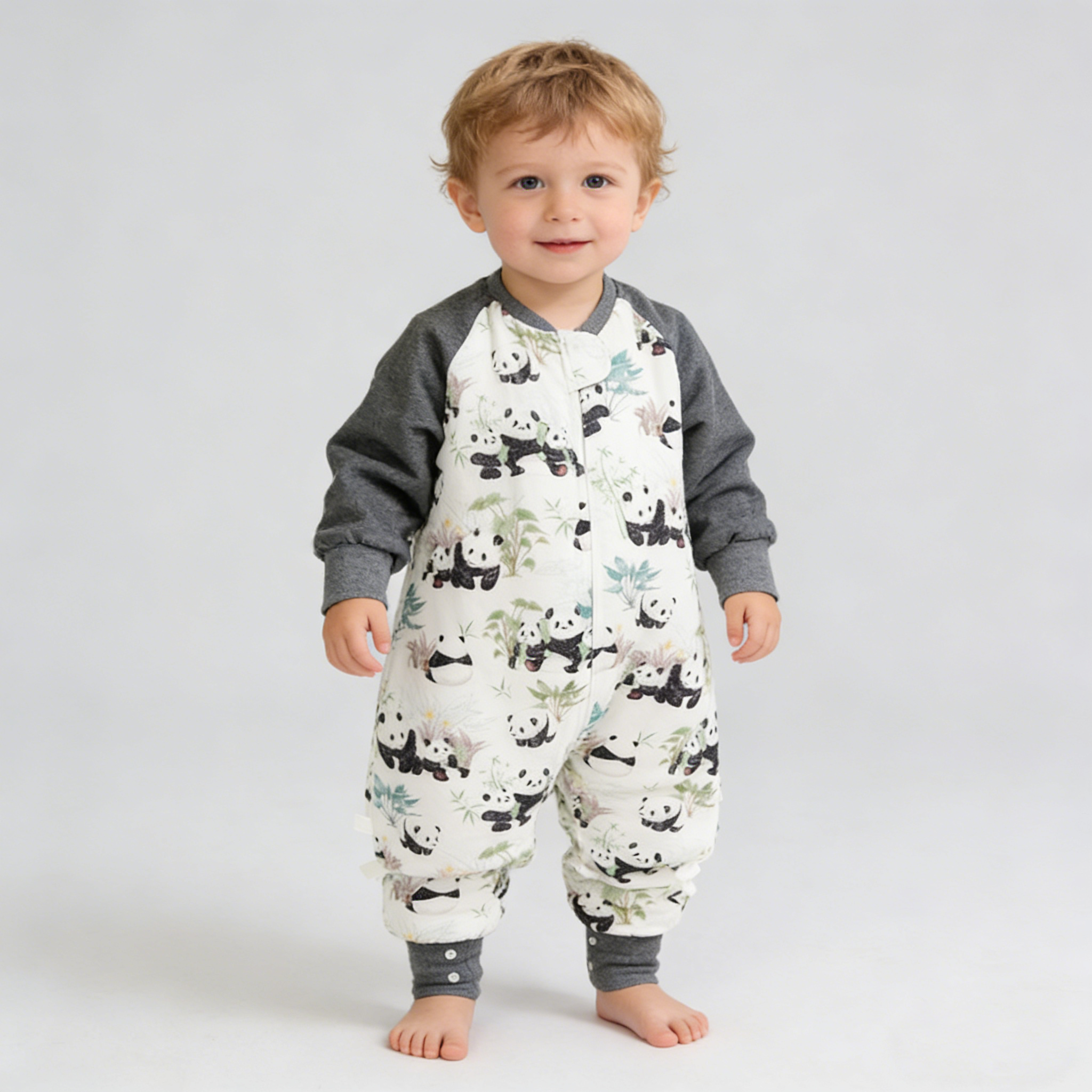 Cozy Soft-Print Bamboo Fiber Baby Romper REAL SILK LIFE