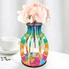 uk.everydayedeals DIY Diamond Painting Flower Vase Wood Ornaments - Ribbon