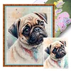 Pug Dog-11CT Stamped Cross Stitch 40*50cm/15.75*19.69in