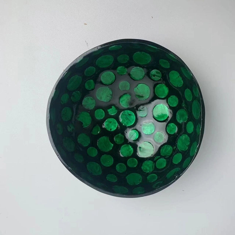 Pastoral Solid Color Coconut Shell Charcoal Shell Tableware 1 Piece