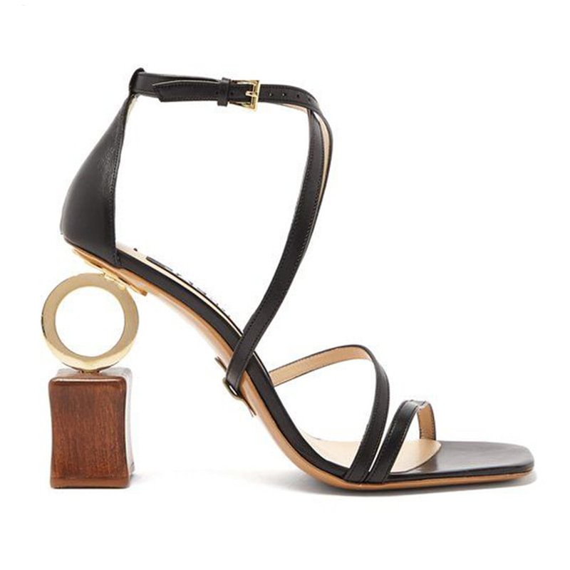 Canrulo 2022 New Summer Women Sandals Strange High Heels Female Prom Dress Shoes Women Pumps Gladiator Sandal Valentine Shoe