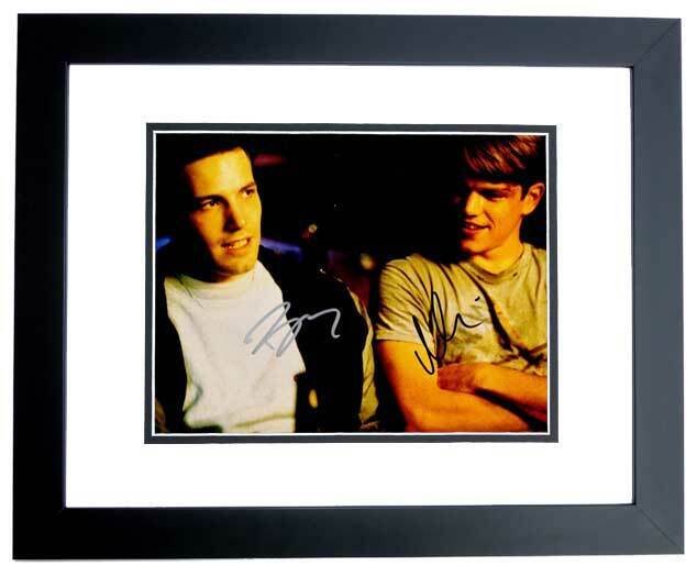 Ben Affleck and Matt Damon Signed Good Will Hunting 11x14 inch Photo Poster painting FRAMED