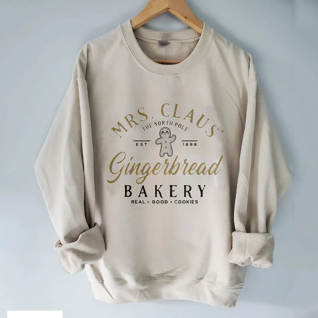 Eagerlys Mrs Claus Gingerbread Bakery Sweatshirt Eagerlys