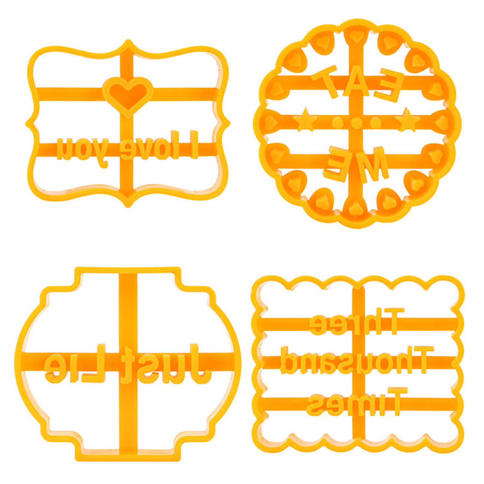 

Funny Cookie Mould for Baking - DIY Biscuit Molds Shapes with Good Wishes, 501 Original