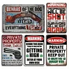 5pcs - Warning - Vintage Metal Signs(12*16Inch)