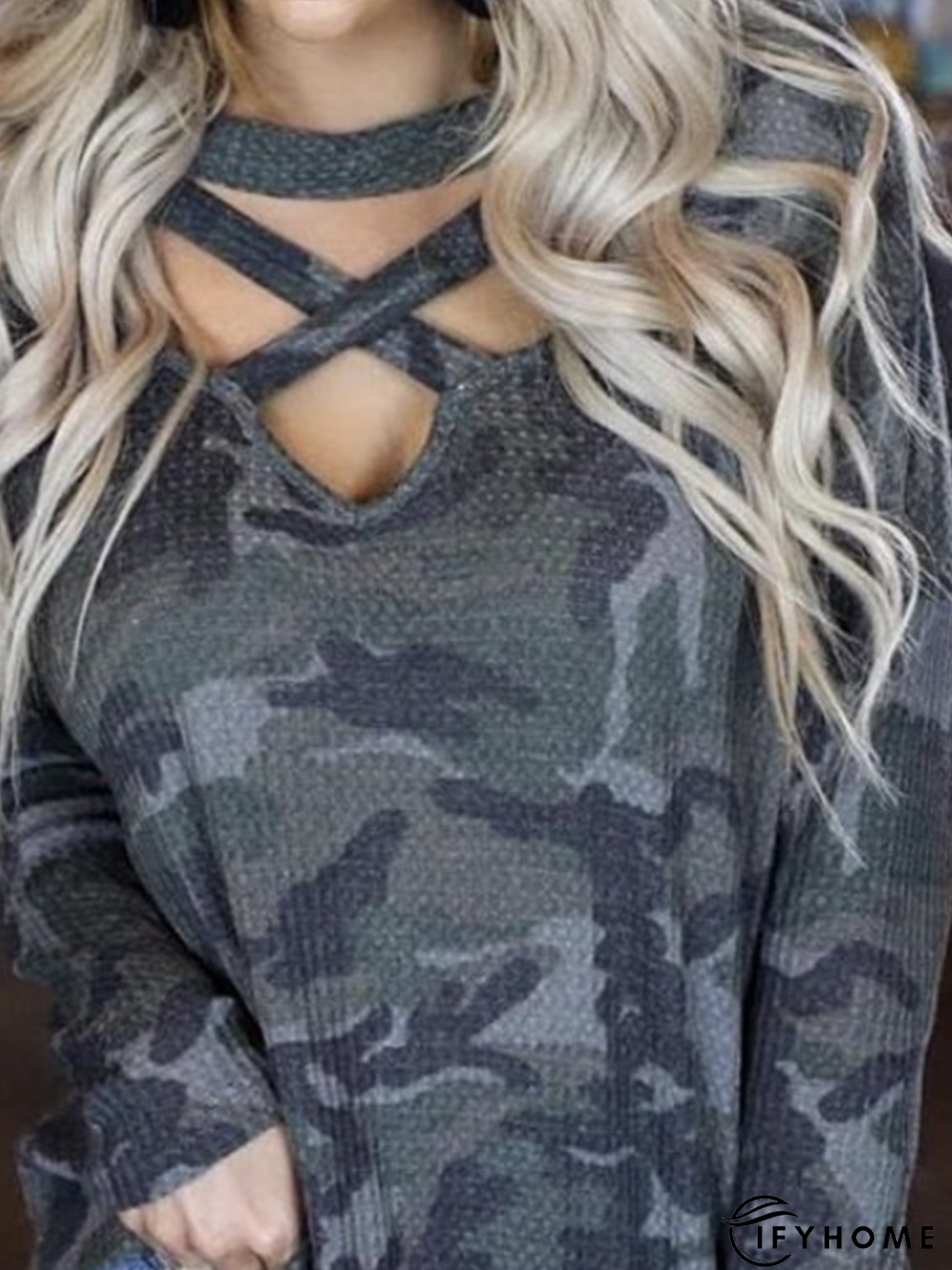 Printed Long Sleeve Tunic T-Shirt | IFYHOME