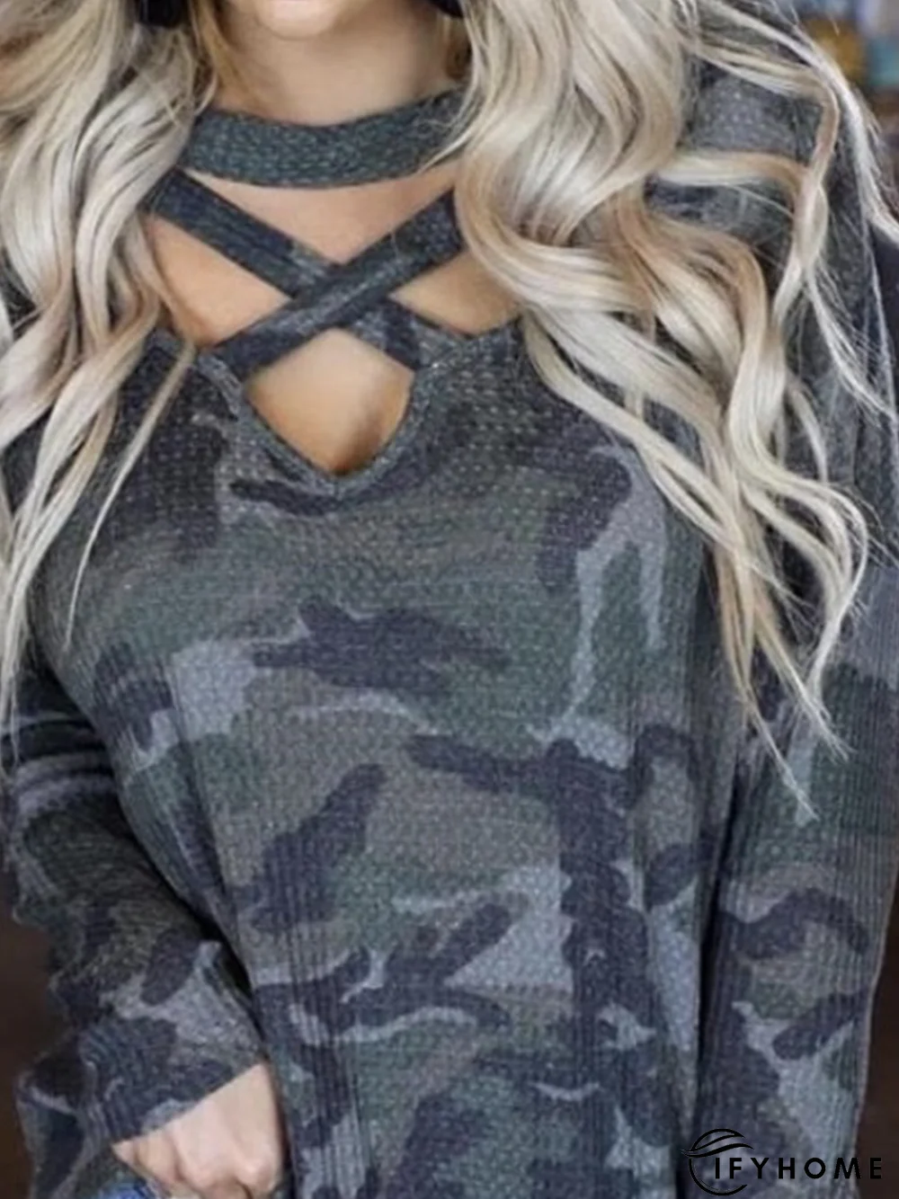 Printed Long Sleeve Tunic T-Shirt | IFYHOME