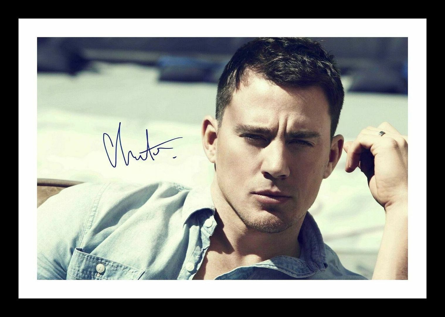 Channing Tatum Autograph Signed & Framed Photo Poster painting 3