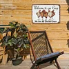 Farm Chicken Welcome To Our Coop We Are All Cluckin Crazy - Metal Tin Signs(8*12Inch/12*16Inch) - Animal