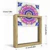 Diamond Painting Special Shaped Drill Mandala With Frame(8.46x8.46inch)