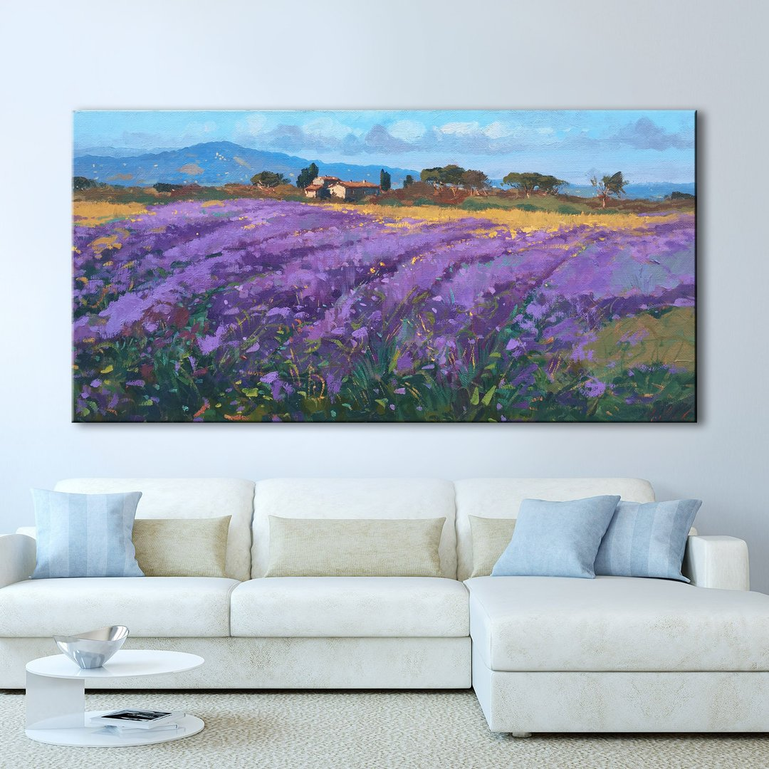 Lavender Painting Canvas Wall Art