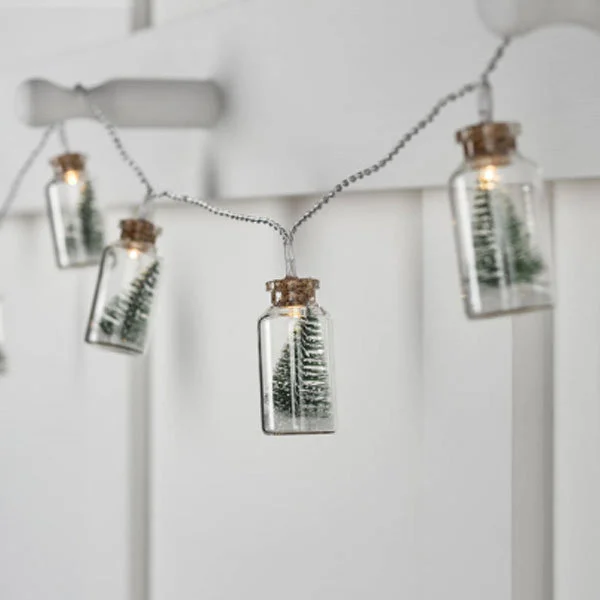 Christmas Tree Glass Jar String Lights、、sdecorshop