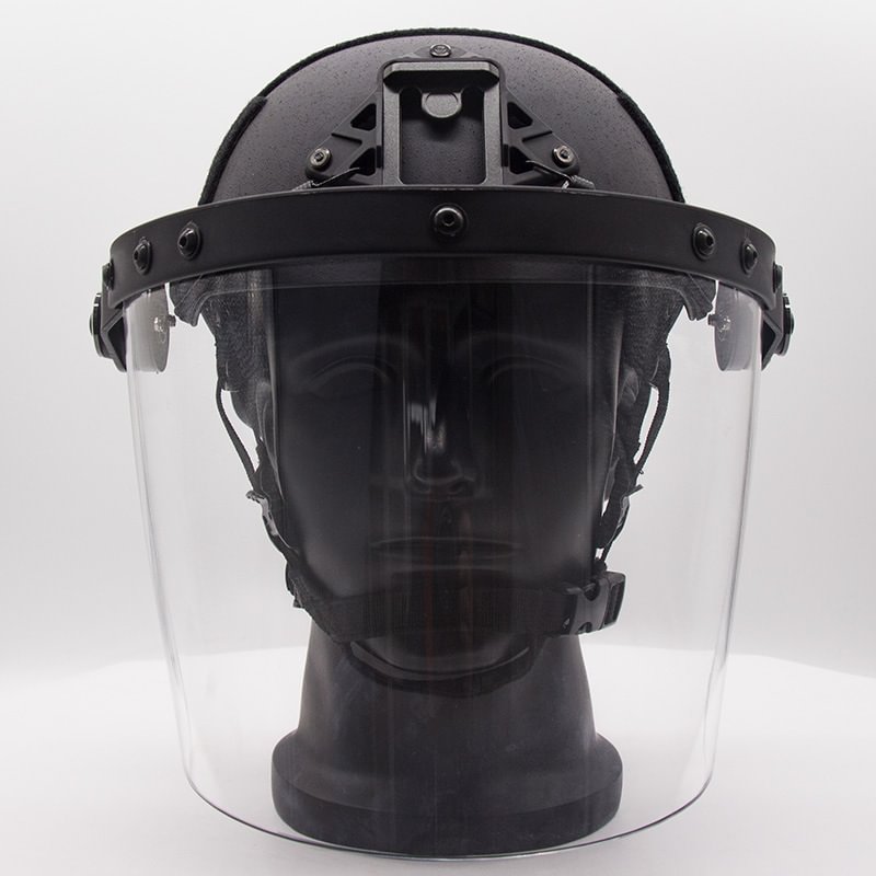 Tactical Helmet Transparent Mask