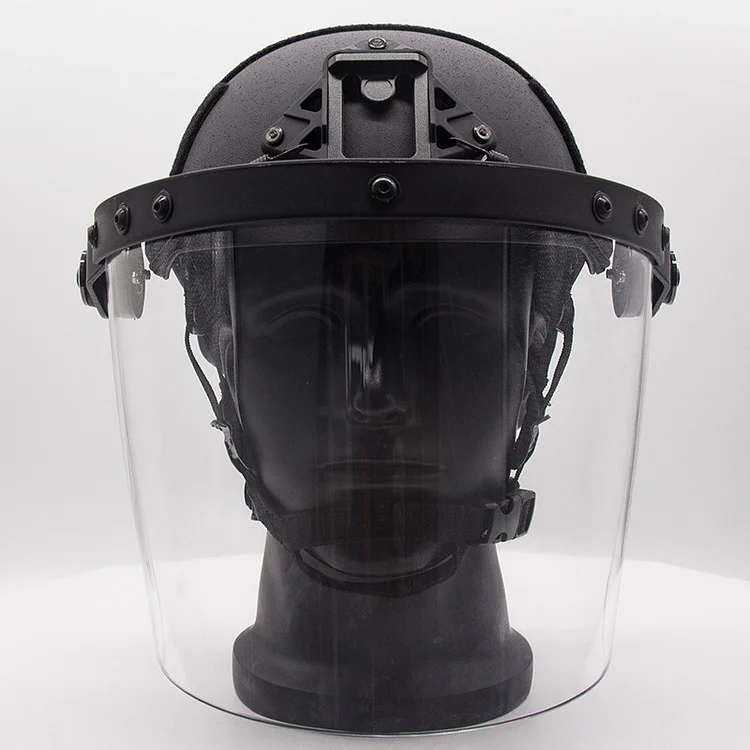 Tactical  Helmet Transparent Mask