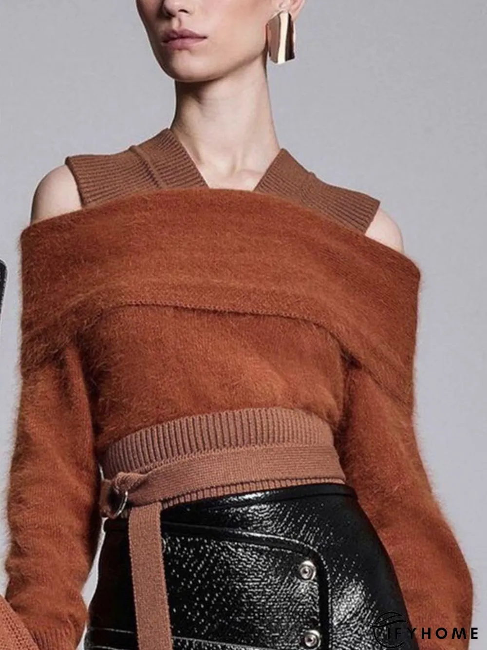 Long sleeve Regular Size Heavyweight Others Sweater | IFYHOME