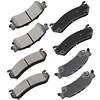 cciyu D785 D792 Ceramic Front Rear Brake Pad Set Fit For Chevy Astro,Avalanche,1500,Silverado,1500 HD,Suburban,1500,Tahoe,For GMC Safari,Sierra,1500,Sierra,1500 HD,Yukon,Yukon XL,1500