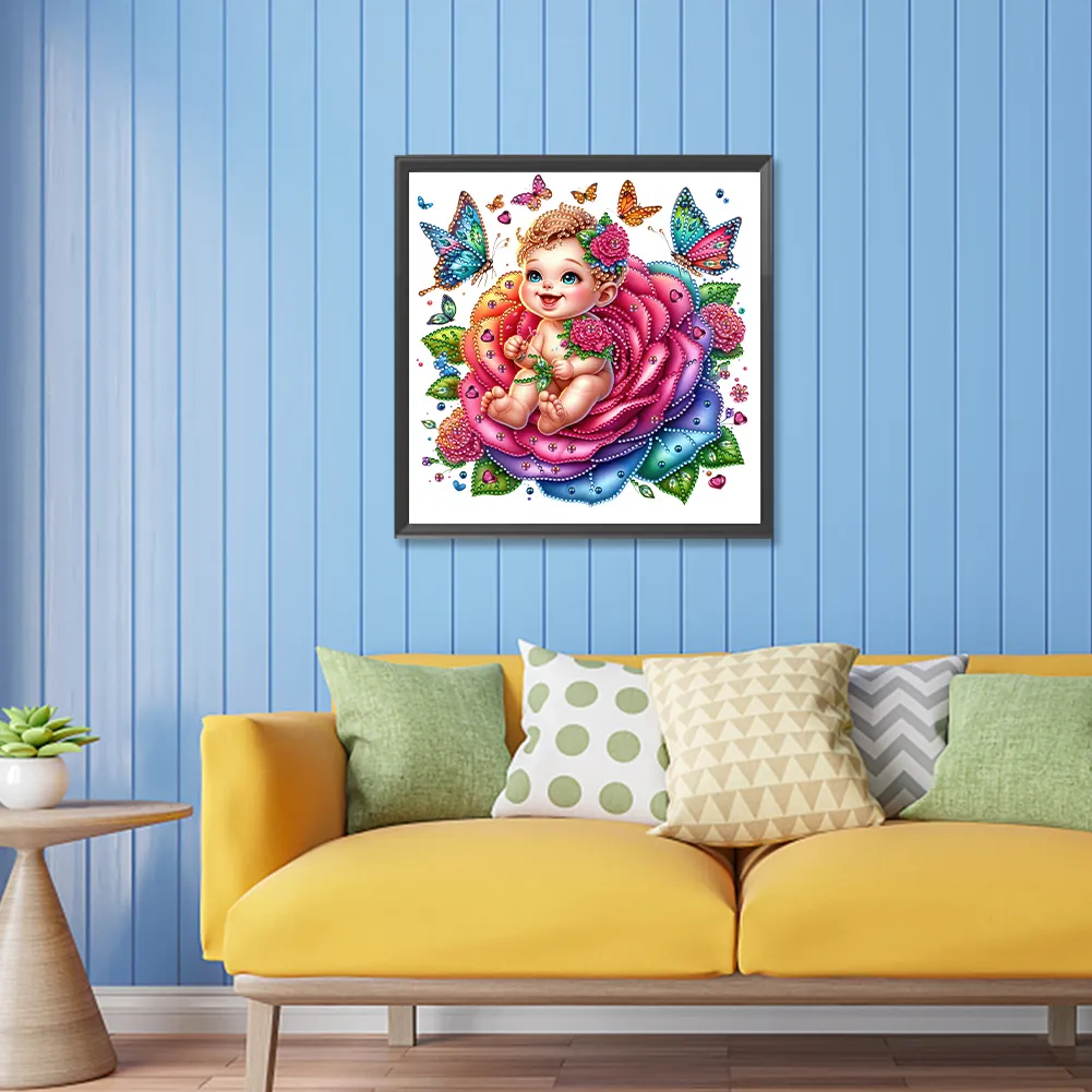 Diamond Painting - Partial Special Shaped Drill - Rose Child(Canvas|30*30cm)
