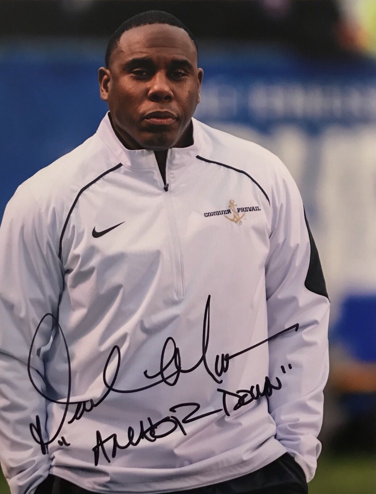 Derek Mason Signed Autographed Vanderbilt Commodores 8x10 Photo Poster painting Anchor Down