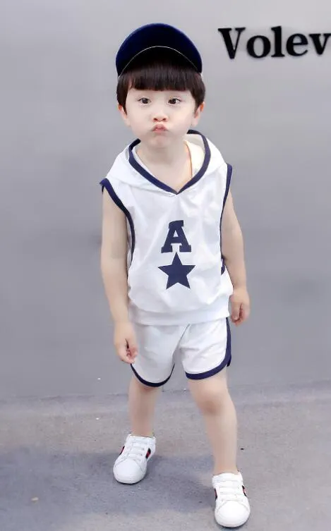 Baby Clothes Boys Sport Set 2021 Summer Children Clothing Sleeveless Sets Toddler Infant Kids 1 2 3 4 5 Years Children Clothes