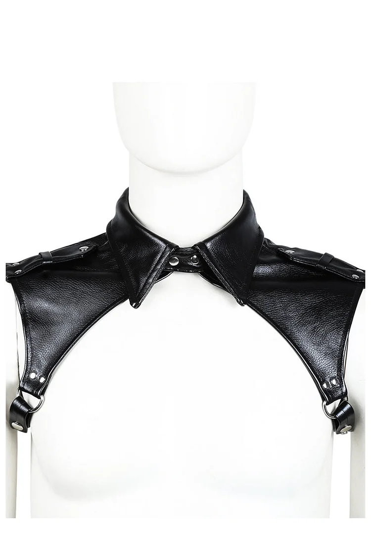 PU Leather Black Shoulder Strap Body Harness