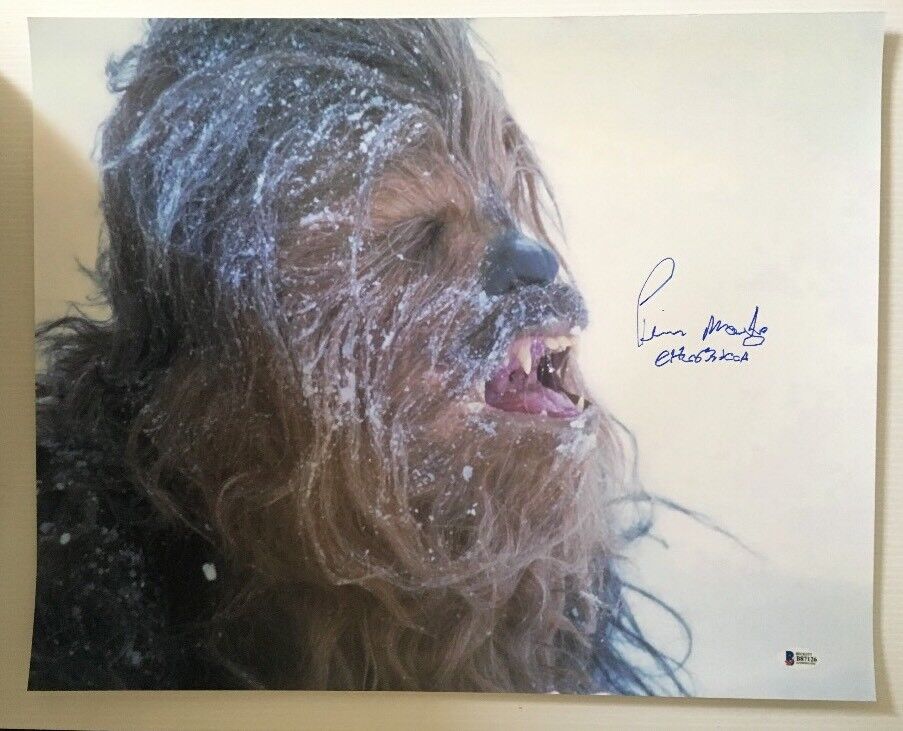 Peter Mayhew Signed Autographed 16x20 Photo Poster painting Star Wars Chewbacca BECKETT COA 3