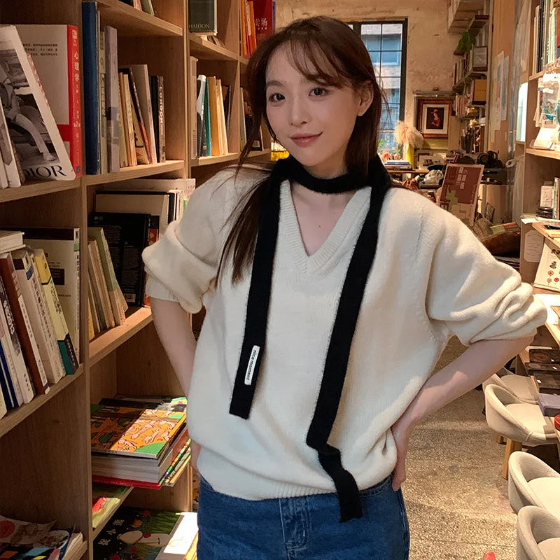 Women’s Minimalist Classic Style Solid Color Polyester Scarf