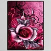 Rose - Rund Diamant Malerei 30*40CM