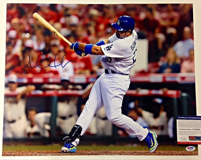 ADRIAN GONZALEZ Autograph DODGERS Signed 16x20 Photo Poster painting PSA/DNA ITP Witness COA