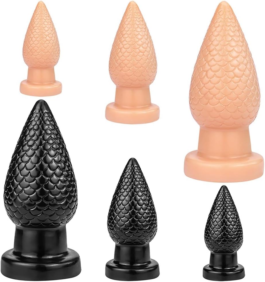 Textured Silicone Butt Plug 