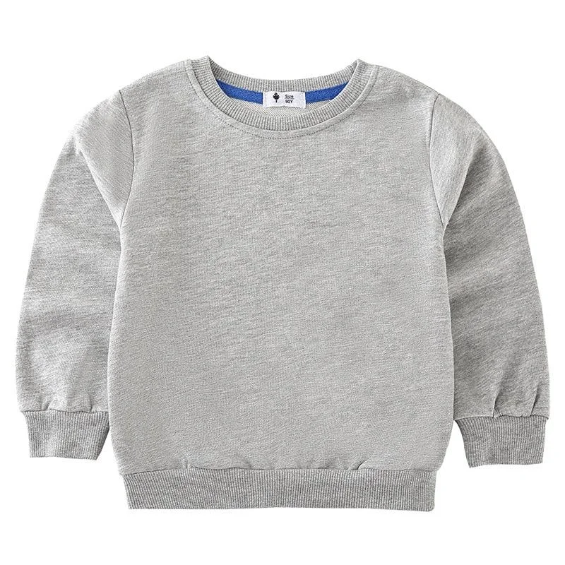 2-8T Toddler Kid Baby Boy Girl Spring Clothes Pullover Top Long Sleeve Sweatshirt Casual Plain Candy color Hoodies Sweet Outfit