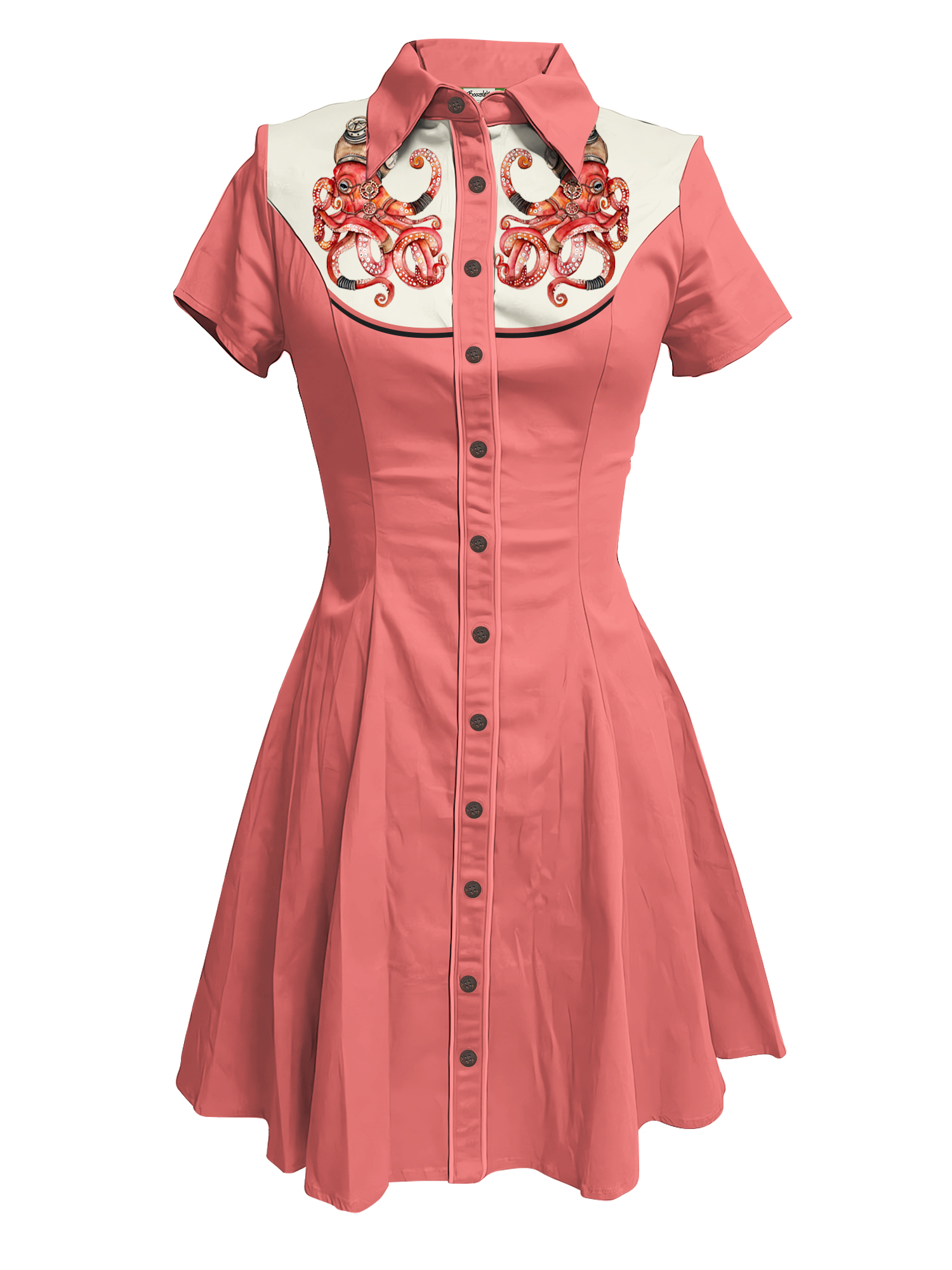 Retro Octopus - 100% Cotton Dress