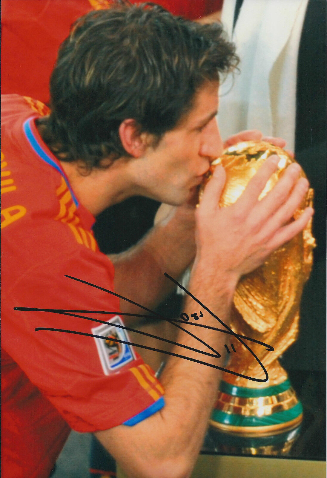 Joan CAPDEVILA Signed Autograph 12x8 Photo Poster painting AFTAL COA Spain World Cup ESPANYOL