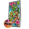 (40*80cm)Butterfly Flower - Full Round Drill Diamond Painting